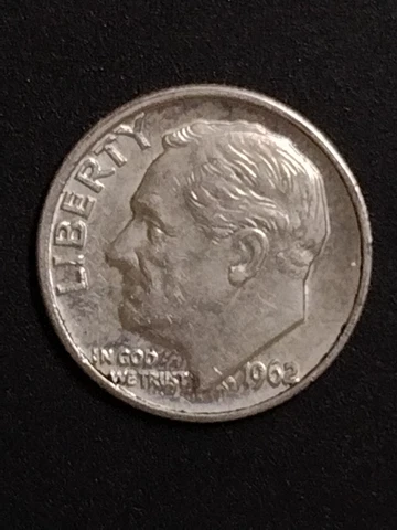 1962 D Roosevelt Dime #8 Cover
