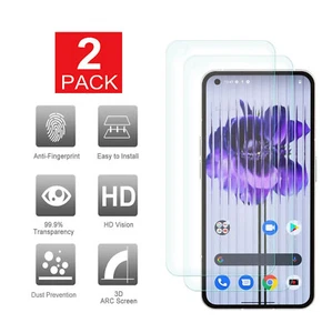 [Paquete de 2] Protector de pantalla de vidrio templado real premium para teléfono Nada 1 - Imagen 1 de 9