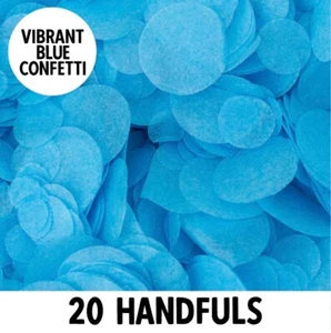 Biodegradable Wedding Confetti | VIBRANT BLUE | Circle Tissue Paper | 20g Bag - Picture 1 of 4