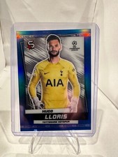 Hugo Lloris 2022-23 Topps UEFA Superstars #29 Iconic Blue Refractor /10