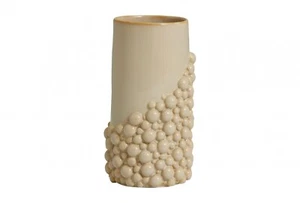 Shabby Chic Vintage Nordic Hygge Beige Bobble Vase Contemporary Home Decor - Picture 1 of 1