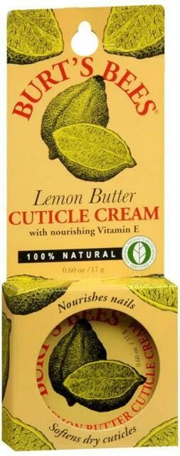 2 Pack Of Burt's Bees Lemon Butter Cuticle Cream 0.6 Oz/17 g New In Box - Image 1 of 1