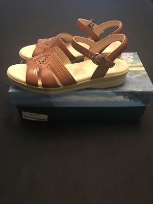 Sandalias SAS Tripad Comfort Huarache de cuero tostado antiguo para mujer 8 S EE. UU. 0091-053 Foto 1 de 4