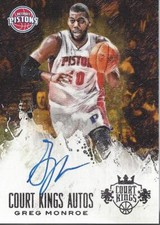 2013-14 Court Kings Autographs #47 Greg Monroe /299 - NM-MT
