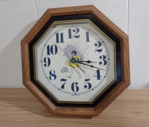 Vintage Morton Salt Wall Clock "WHEN IT RAINS IT POURS " USA Advertising - Bild 1 von 18