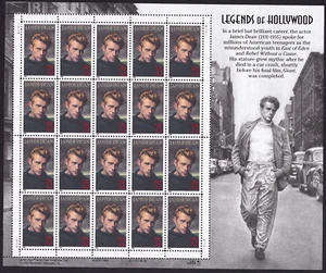 Scott #3082 JAMES DEAN Sheet of 20 Stamps - MNH - Picture 1 of 1