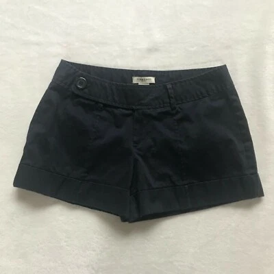 Vertigo Paris Women's Navy Blue  3.5" Inseam Stretch Shorts Size 6 Waist 31" EUC - Image 1 of 4