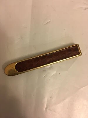 Clip para dinero vintage SWANK con cuero Foto 1 de 4