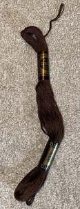 DMC Embroidery Floss #938 Brown Made in France - Picture 1 of 5