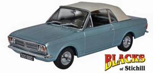 Oxford Diecast 1:43 Scale Ford Cortina Mk2 Crayford Convertible Blue Mink Model - Picture 1 of 1