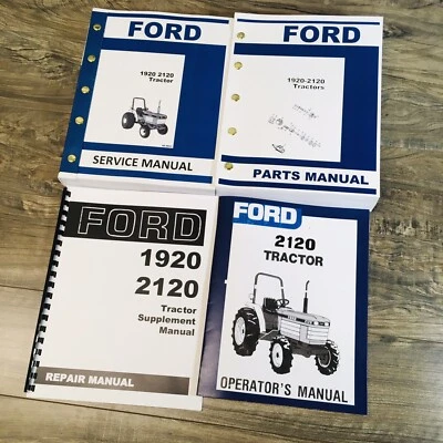 Ford 2120 Tractor Piezas de Servicio Operadores Manual Propietarios Taller de Reparación Conjunto Foto 1 de 4