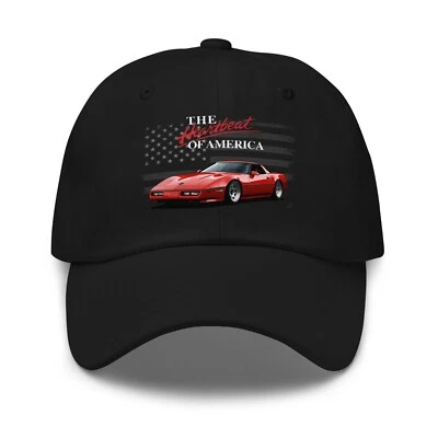Heartbeat of America Chevy Dad Hat – Vintage C4 vette Cap with American Flag - Image 1 of 4