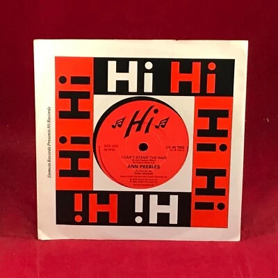 ANN PEEBLES I Can't Stand The Rain - 1985 UK 7" vinyl single 45 Love Vibration - Image 1 of 2