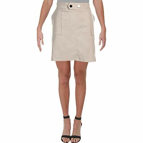 Women's Inc International Concepts Beige Faux Suede Mini Skirt Sz XL