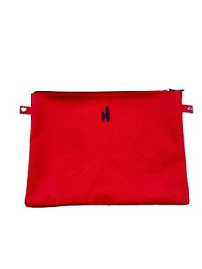 johnnie-O Monogram Large Red Zip Bag/pouch For Essential’s - Picture 1 of 12