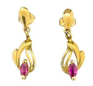 Pendientes con rubies - Imagen 1 de 7
