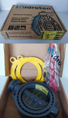 Genuine Hidroten Butterfly Valve 160mm 109632 Made In Spain PVC - Image 1 of 4