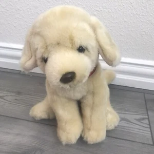 FAO Schwarz Golden Yellow Labrador Lab Puppy Dog 10” Plush Stuffed Lovey - Picture 1 of 6