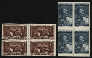 Polonia 1953 - Mi-Nr. 805-806 ** - MNH - Bloque de cuatro - Espacio - Copérnico (II) - Imagen 1 de 2