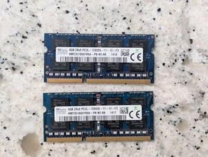 8GB Kit (2x 4GB) DDR3L-1600 SK hynix Laptop Memory RAM PC3L-12800S - Picture 1 of 2
