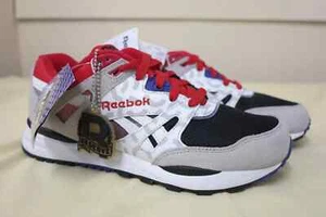 REEBOK VENTILACIÓN COOPERATIVO CLÁSICO VENTILADOR HEXALITE RESERVA GRIS NEGRO ROJO 4.5UK - Imagen 1 de 12