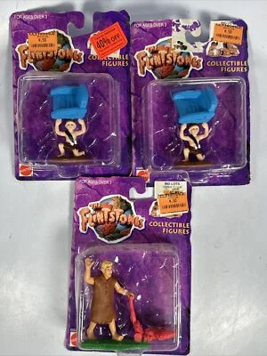 Lote de 3 1993 Mattel | Flintstones The Movie | Figuras de ação | BamBam & Barney - Imagem 1 de 4