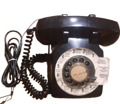 Teléfono de escritorio negro vintage dial giratorio Northern Electric hecho en Canadá Foto 1 de 4