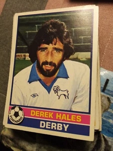 Xm28 TOPPS 1977 FOOTBALL RED BACK CARD No 190 Derek Hales - Picture 1 of 1