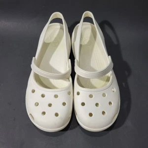 Zapatos Crocs Mary Jane Blanco Talla 10 W - Imagen 1 de 8