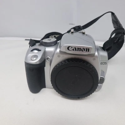 Canon EOS 400D Digital SLR Camera Silver Working Fine Missing Charger - Image 1 of 4