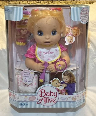 New 2006 Hasbro Baby Alive She Really Eats & Poops Very Rare Doll 18638 NRFB - Image 1 of 4