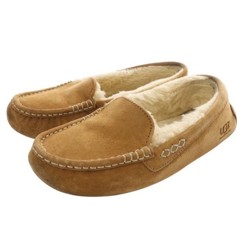 Scarpa mocassino UGG Australia scamosciata mouton logo 23 cm (9 06 pollici) marrone SR27 usata aa7