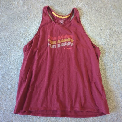 Brooks Run Happy 50/50 Lightweight Graphic Tank Top Men's XL - Image 1 of 4