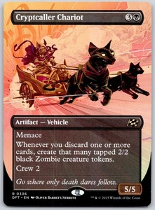 Cryptcaller Chariot (Borderless) - Aetherdrift DFT - MTG - NM Magic - 306 R - Picture 1 of 2