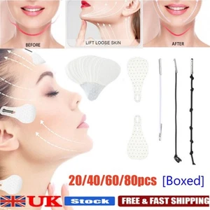 20/60/80x V Tapes Shape Tape Anti Wrinkle Instant Face Neck Eye Face Secret Lift - Picture 1 of 16
