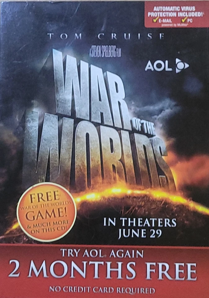 War of the Worlds Game AOL Demo Disc CD ROM 2005 Cruise Speilberg - Image 1 of 1