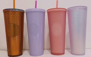 Starbucks Diamond Studded Tumbler, Gold Bling, Matt Iridescent 24 oz *Beschreibung lesen* - Bild 1 von 12