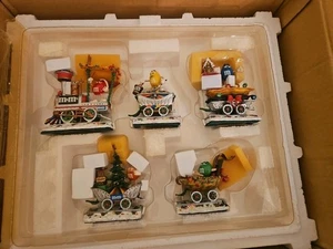 Tren de cinco piezas Christmas Danbury Mint M&M nuevo en caja - Imagen 1 de 9