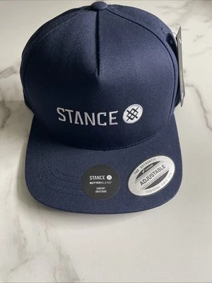 Nuevo Stance Diseñador Hombres Logo Mezcla Mantequilla Deporte Informal Calle Ball Gorra Sombrero Azul Marino Foto 1 de 4