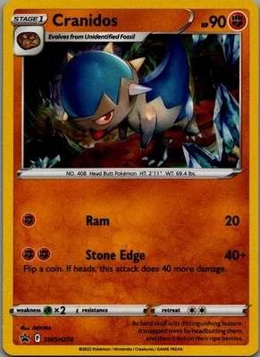 Cranidos - Promo SWSH: Sword & Shield Promo Cards SWSH274 NM - Image 1 of 2