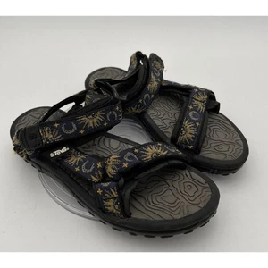 Teva Floral #1360 Blue Gray Yellow Sport Sandal Women's Sz 6 Water Sandal Pool - Picture 1 of 15