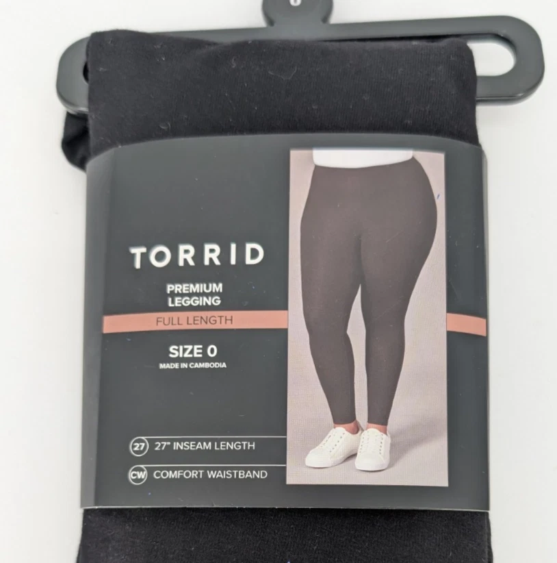 Legging Torrid Signature Cintura Premium Largo Completo Negro Talla 0/LG Active Lounge Foto 1 de 3
