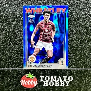 TOPPS CHROME UEFA 2024-25 ETHAN WHEATLEY RC /150 BLUE LAVA REFRACTOR MAN UTD - Picture 1 of 2