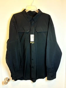 True Timber Edwin Evers Fishing Shirt Black Polyester Button Up LS Mens XL NWT - Picture 1 of 14