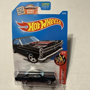 2016 Hot Wheels '66 Ford 427 Fairlane schwarz 5/10 HW Flames 95/250 Druckguss-Auto - Bild 1 von 2