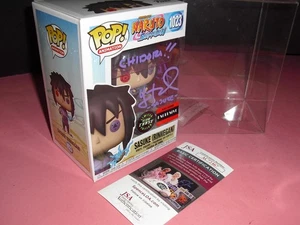 Funko Pop! Naruto Sasuke #1023 Chase firmado Yuri Lowenthal con certificado de autenticidad JSA y ¡como nuevo! - Imagen 1 de 11