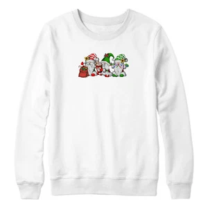 Kids Christmas Gnomes Sweatshirt Funny day cup decorations lights - Picture 1 of 8