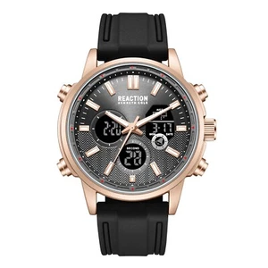 Kenneth Cole Reaction Men's Analog Digital Watch Silicone Strap KRWGP7006003 - Picture 1 of 2