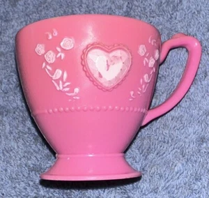 Vintage Mattel Barbie rosa Herz Tee-Set Ersatzteil - Teetasse - Bild 1 von 8