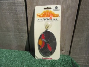 Vintage Sunlites Hummingbird Stained Glass Window Air Freshener Lavender Scent - Picture 1 of 5